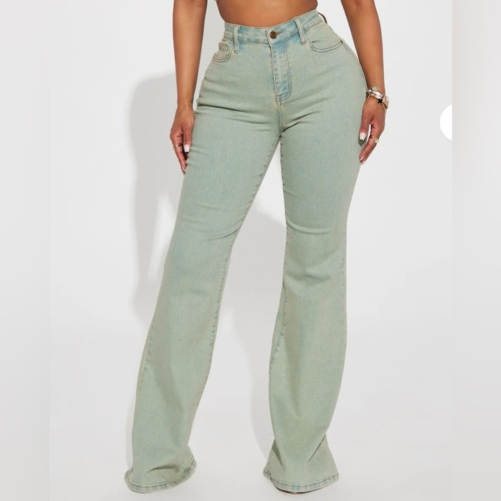 🆕 Fashion Nova Flare Wide Leg Jeans SIZE 15